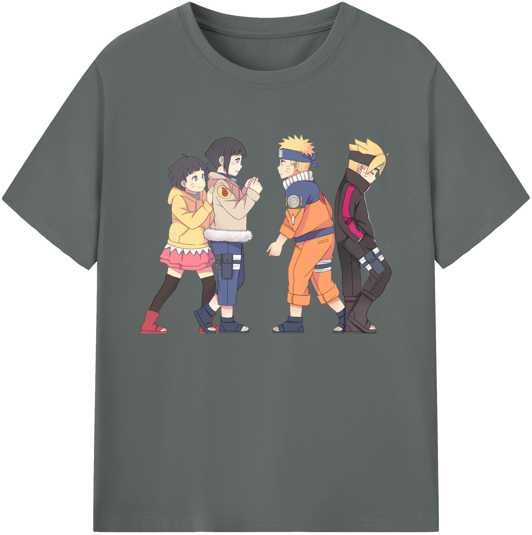 （画像用） NARUTO -ナルト- うずまき ナルト Uzumaki Naruto 綿100％ メンズ半袖Tシャツ｜肌触りやわらか＆通気性
